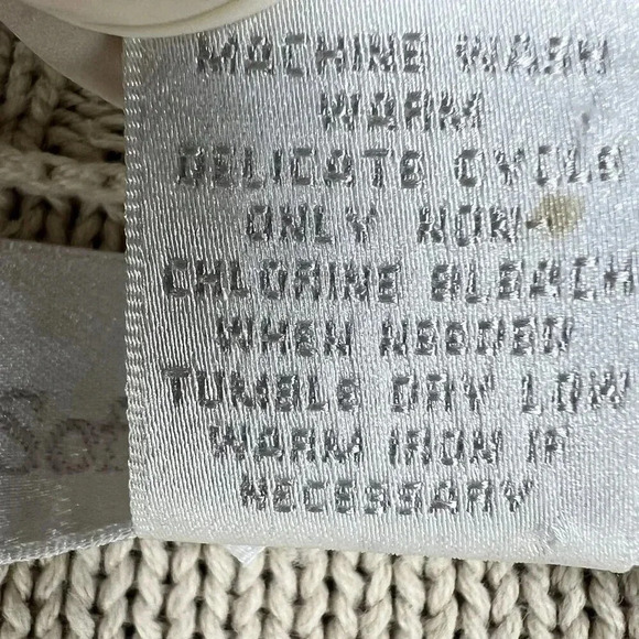 Soft Surroundings Womens M Cable Knit Sweater Bobble Accents Asym Art To Wear - Picture 14 of 15